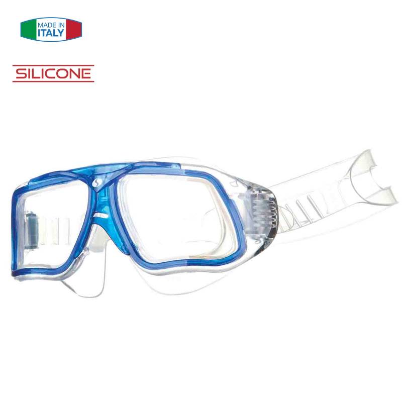 SALVAS Tauch Maske Tonic Vision Schnorchel Schwimm Brille Silikon Erwachsene-Hellblau von Salvas