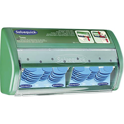 Salvequick SALVEQUICK Plasters Dispenser 2 x 35 Waterproof Detectable Plasters von Salvequick