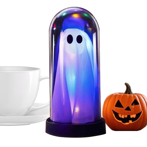 Halloween Leuchtgeist, LED Tischgeist Mit Leuchteffekt Für Tische, Gruselige Deko Für Zuhause, Unheimliche Halloween Dekoration Für Innen Außen Feste Partys Escape Room Küche von Salyeeluly