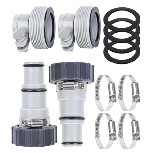 Poolschlauch Adapter Set | Pool Schlauchadapter mit Gewinde | Ersatz-Schlauchadapter Für Pumpen | Poolpumpe Schlauch Adapter | Spa-Ersatzteile Poolschlauch Adapter Set | Pool Schlauchadapter mit Gewinde | Ersatz-Schlauchadapter Für Pumpen | Poolpumpe Schlauch Adapter | Spa-Ersatzteile von Salyeeluly