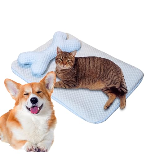 Salyeeluly Hundekühlmatte,Kühlmatte Schlafunterlage | Robuste Schlafmatte Für Katzen, Hunde, Boden, Schlafzimmer, Wohnzimmer, Sofa, Nest Oder Auto von Salyeeluly