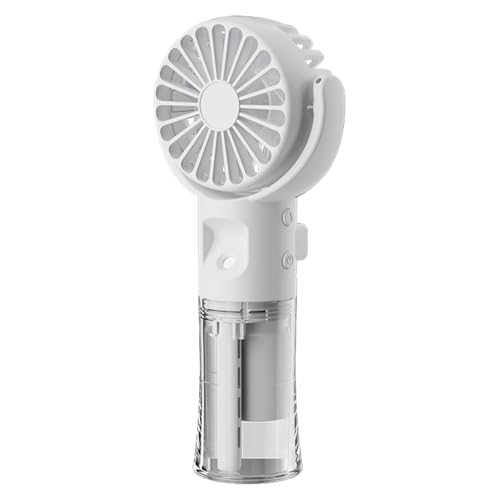 Salyeeluly Min-i Ventilator Mit Wasserkühlung | Ventilator Hand | Tragbarer Handheld Nebelventilator | Wiederaufladbarer Ventilator Mit 4 Geschwindigkeite für Reisen Camping Büro Draußen Salyeeluly Min-i Ventilator Mit Wasserkühlung | Ventilator Hand | Tragbarer Handheld Nebelventilator | Wiederaufladbarer Ventilator Mit 4 Geschwindigkeite für Reisen Camping Büro Draußen von Salyeeluly