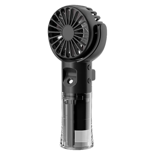 Salyeeluly Min-i Ventilator Mit Wasserkühlung | Ventilator Hand | Tragbarer Handheld Nebelventilator | Wiederaufladbarer Ventilator Mit 4 Geschwindigkeite für Reisen Camping Büro Draußen von Salyeeluly