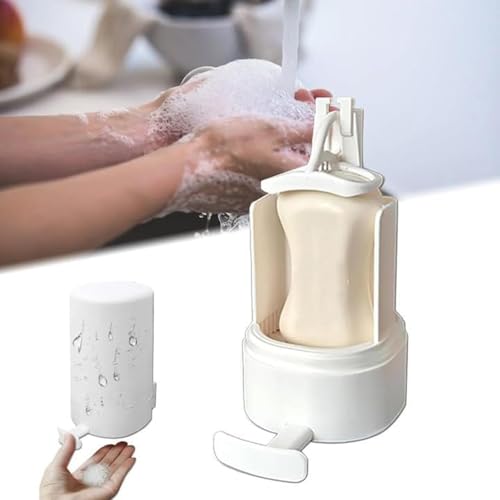 Seifenmühle | Seifenmühle Reibe | Seifenspender für Feste Handseife | Handgemahlener Seifenbehälter | Seifenhobel zur Wandbefestigung ohne Bohren, für Küche Dusche von Salyeeluly