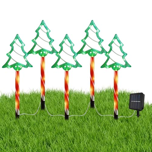 Solare Weihnachtsbeleuchtung Für Den Außenbereich | Solare Weihnachtsdekoration Lichterketten,5er Set Deko Für Gartenfiguren Landschaftsparty Winter Innenhof Weg Beleuchtung Solare Weihnachtsbeleuchtung Für Den Außenbereich | Solare Weihnachtsdekoration Lichterketten,5er Set Deko Für Gartenfiguren Landschaftsparty Winter Innenhof Weg Beleuchtung von Salyeeluly