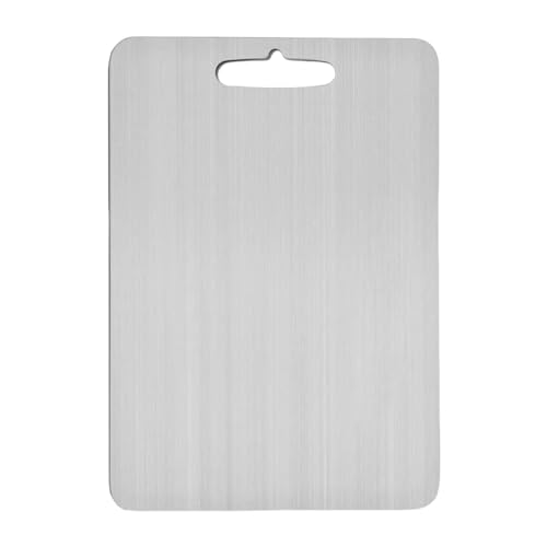 Titan-Schneidebrett | Schneidebrett aus Edelstahl | Dickes Metallschneidebrett | Doppelseitige, lebensmittelechte Titan-Schneidebretter für Die Küche Im Freien Camping Wandern Titan-Schneidebrett | Schneidebrett aus Edelstahl | Dickes Metallschneidebrett | Doppelseitige, lebensmittelechte Titan-Schneidebretter für Die Küche Im Freien Camping Wandern von Salyeeluly