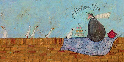 Sam Toft 'Afternoon Tea' Kunstdruck auf Leinwand,30 x 60 cm von Sam Toft