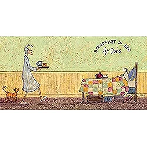 Sam Toft 'Breakfast in Bed For Doris' Kunstdruck auf Leinwand,30 x 60 cm von Sam Toft