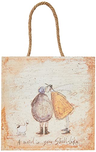 Sam Toft 'Ein Wort In Ihrer Shell Wie' Holz- Wand Kunst, 20 X 20 Cm Mehrfarbig von Sam Toft