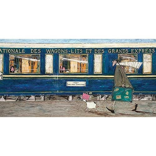 Sam Toft 'Orient Express Ooh La La' Kunstdruck auf Leinwand,30 x 60 cm von Sam Toft