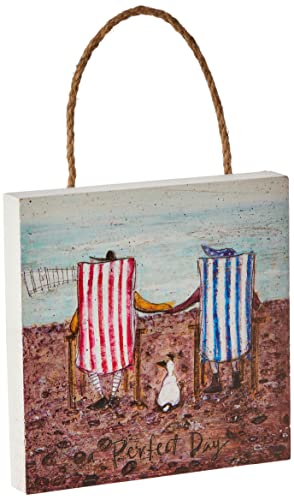 Sam Toft 'Perfekter Tag' Holz- Wand Kunst, 20 X 20 Cm Mehrfarbig von Sam Toft