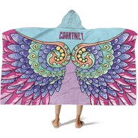 Kapuzenfleece Decke Whimsical Wings von SamAndZoeyGifts