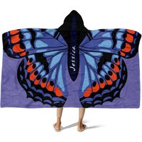 Schmetterling Flügel Decke - Kapuzencape Kuschelige Warme Handgemachte Tier Print Polyester Schmetterling Liebhaber Geschenk von SamAndZoeyGifts
