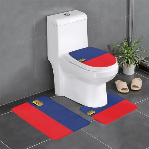 3-teiliges Badteppich-Set mit Flagge Liechtensteins – saugfähige Badezimmermatten, Badewannen-Duschmatten – ideal für Schminktische & Ferienhäuser 3-teiliges Badteppich-Set mit Flagge Liechtensteins – saugfähige Badezimmermatten, Badewannen-Duschmatten – ideal für Schminktische & Ferienhäuser von SamLng