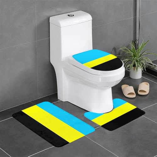 3-teiliges Badteppich-Set mit Flagge des Sultanats Burongan, saugfähige Badezimmermatten, Badewannen-Duschmatten, ideal für Schminktische und Ferienhäuser 3-teiliges Badteppich-Set mit Flagge des Sultanats Burongan, saugfähige Badezimmermatten, Badewannen-Duschmatten, ideal für Schminktische und Ferienhäuser von SamLng