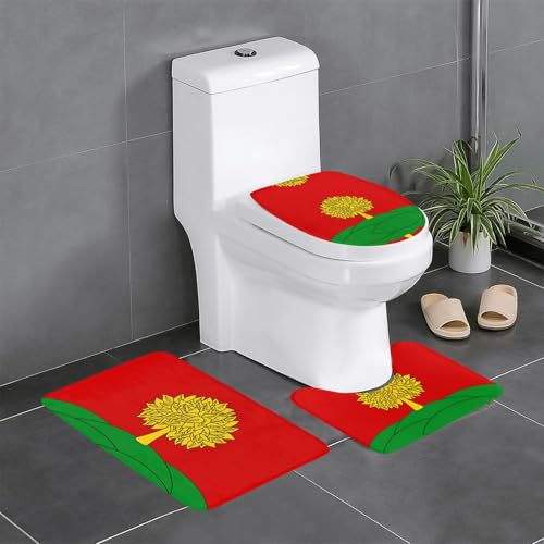 3-teiliges Badteppich-Set mit Flagge von Lipetsk – saugfähige Badezimmermatten, Badewannen-Duschmatten – ideal für Schminktische & Ferienhäuser 3-teiliges Badteppich-Set mit Flagge von Lipetsk – saugfähige Badezimmermatten, Badewannen-Duschmatten – ideal für Schminktische & Ferienhäuser von SamLng
