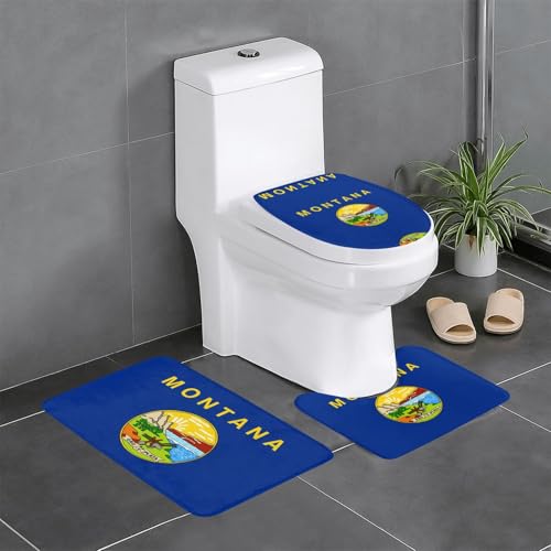 Badteppich-Set Nebraska State Flagge, 3-teilig, saugfähige Badezimmermatten, Badewanne, Duschvorleger, ideal für Schminktische und Ferienhäuser Badteppich-Set Nebraska State Flagge, 3-teilig, saugfähige Badezimmermatten, Badewanne, Duschvorleger, ideal für Schminktische und Ferienhäuser von SamLng