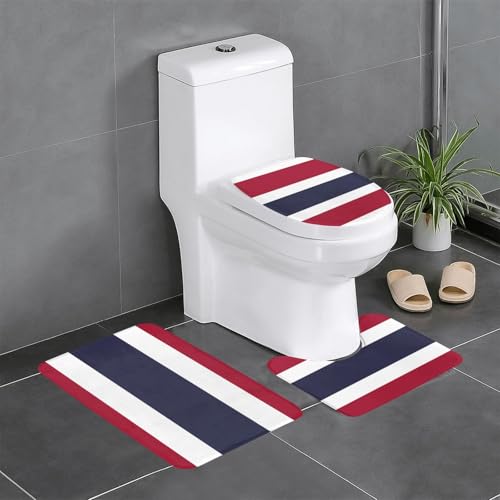 Badteppich-Set mit Thailand-Flagge, saugfähig, ideal für Schminktische und Ferienhäuser von SamLng