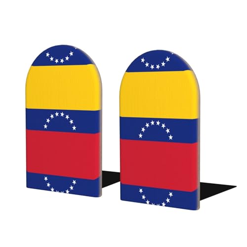Buchstützen aus Holz mit Flagge Venezuelas - Perfekte Buchhalter mit schützender Aufbewahrung für Ihre Bücher, Tagebücher, DVDs und Dokumente Buchstützen aus Holz mit Flagge Venezuelas - Perfekte Buchhalter mit schützender Aufbewahrung für Ihre Bücher, Tagebücher, DVDs und Dokumente von SamLng