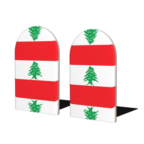 Buchstützen aus Holz mit Flagge des Libanons – perfekte Buchhalter mit schützender Aufbewahrung für Ihre Bücher, Tagebücher, DVDs und Dokumente Buchstützen aus Holz mit Flagge des Libanons – perfekte Buchhalter mit schützender Aufbewahrung für Ihre Bücher, Tagebücher, DVDs und Dokumente von SamLng