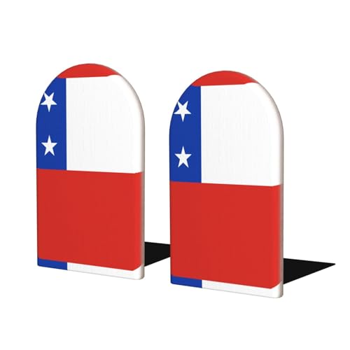 Buchstützen aus Holz mit Flagge von Chile – perfekte Buchhalter mit schützender Aufbewahrung für Ihre Bücher, Tagebücher, DVDs und Dokumente Buchstützen aus Holz mit Flagge von Chile – perfekte Buchhalter mit schützender Aufbewahrung für Ihre Bücher, Tagebücher, DVDs und Dokumente von SamLng