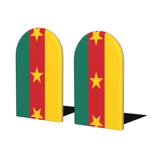 Buchstützen aus Holz mit Flagge von Kamerun – perfekte Buchhalter mit schützender Aufbewahrung für Ihre Bücher, Tagebücher, DVDs und Dokumente Buchstützen aus Holz mit Flagge von Kamerun – perfekte Buchhalter mit schützender Aufbewahrung für Ihre Bücher, Tagebücher, DVDs und Dokumente von SamLng