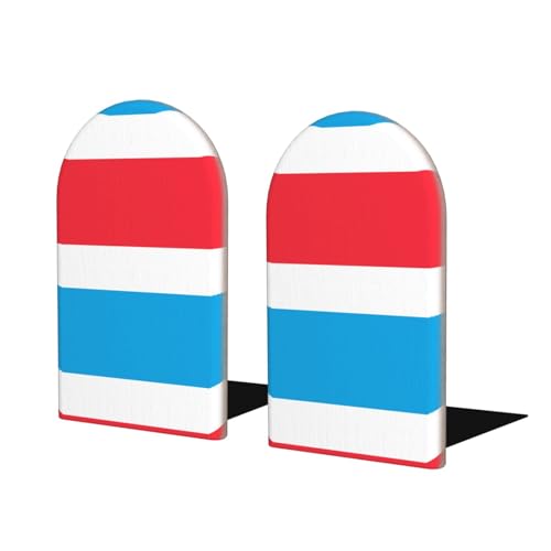 Buchstützen aus Holz mit Luxemburgflagge - perfekte Buchhalter mit schützender Aufbewahrung für Ihre Bücher, Tagebücher, DVDs und Dokumente Buchstützen aus Holz mit Luxemburgflagge - perfekte Buchhalter mit schützender Aufbewahrung für Ihre Bücher, Tagebücher, DVDs und Dokumente von SamLng