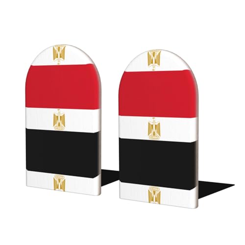 Buchstützen aus Holz mit ägyptischer Flagge, perfekte Buchhalter mit schützender Aufbewahrung für Ihre Bücher, Zeitschriften, DVDs und Dokumente Buchstützen aus Holz mit ägyptischer Flagge, perfekte Buchhalter mit schützender Aufbewahrung für Ihre Bücher, Zeitschriften, DVDs und Dokumente von SamLng
