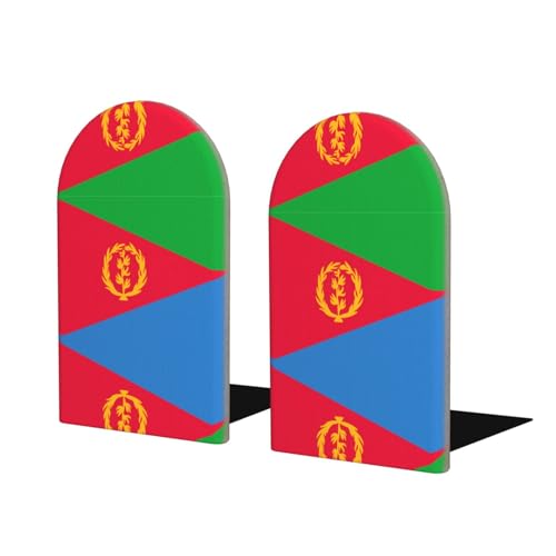 Buchstützen aus Holz mit eritreischer Flagge, perfekte Buchhalter mit schützender Aufbewahrung für Ihre Bücher, Zeitschriften, DVDs und Dokumente Buchstützen aus Holz mit eritreischer Flagge, perfekte Buchhalter mit schützender Aufbewahrung für Ihre Bücher, Zeitschriften, DVDs und Dokumente von SamLng