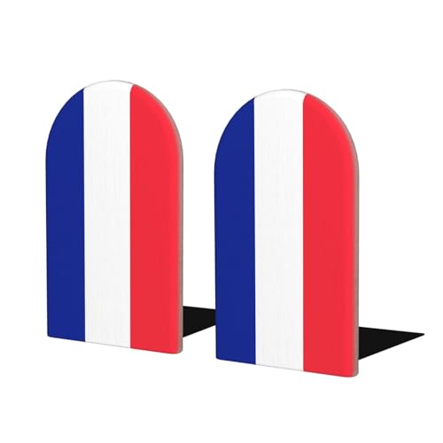 Buchstützen aus Holz mit französischer Flagge – perfekte Buchhalter mit schützender Aufbewahrung für Ihre Bücher, Tagebücher, DVDs und Dokumente Buchstützen aus Holz mit französischer Flagge – perfekte Buchhalter mit schützender Aufbewahrung für Ihre Bücher, Tagebücher, DVDs und Dokumente von SamLng
