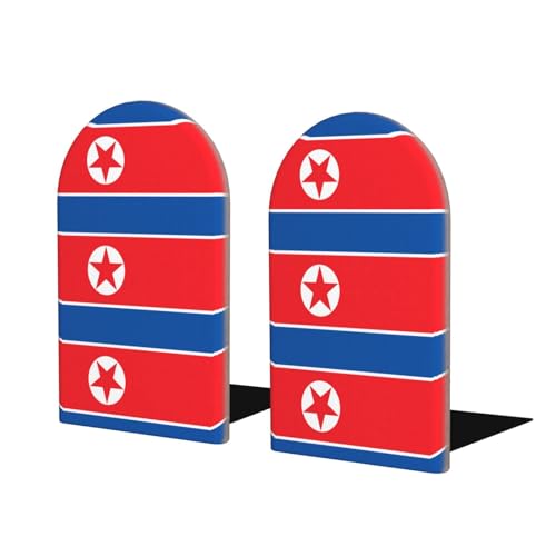 Buchstützen aus Holz mit koreanischer Flagge, perfekte Buchhalter mit schützender Aufbewahrung für Ihre Bücher, Tagebücher, DVDs und Dokumente Buchstützen aus Holz mit koreanischer Flagge, perfekte Buchhalter mit schützender Aufbewahrung für Ihre Bücher, Tagebücher, DVDs und Dokumente von SamLng