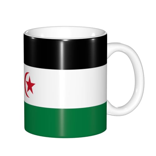 Farbwechsel-Tassen mit Flagge der Westsahara, wärmeempfindlich, thermochromische Magie, perfekt für Camping, Picknick, drinnen und draußen Farbwechsel-Tassen mit Flagge der Westsahara, wärmeempfindlich, thermochromische Magie, perfekt für Camping, Picknick, drinnen und draußen von SamLng