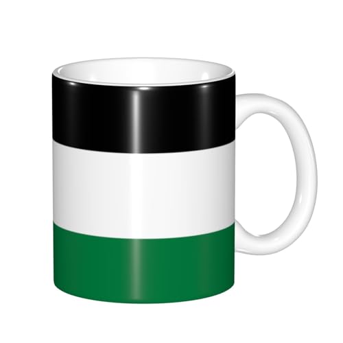 Farbwechsel-Tassen mit Flagge des Staates Palästina, hitzeempfindlich, thermochromische Magie, perfekt für Camping, Picknick, drinnen und draußen von SamLng