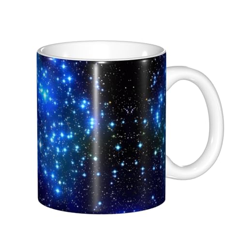 Farbwechsel-Tassen mit blauen Sternen, wärmeempfindlich, thermochromische Magie, perfekt für Camping, Picknick, drinnen und draußen von SamLng