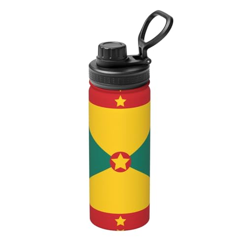 Flag of Grenada Isolierter Wasserkocher, 530 ml, Wasserflasche für heiße und kalte Getränke, perfekt für Reisen, Wandern, Camping Flag of Grenada Isolierter Wasserkocher, 530 ml, Wasserflasche für heiße und kalte Getränke, perfekt für Reisen, Wandern, Camping von SamLng