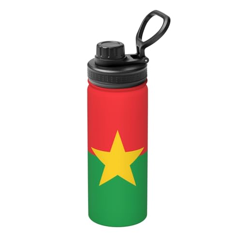 Flagge von Burkina Faso 510.3 g Sport Isolierter Wasserkocher - Wasserflasche für heiße und kalte Getränke, perfekt für Reisen, Wandern, Camping Flagge von Burkina Faso 510.3 g Sport Isolierter Wasserkocher - Wasserflasche für heiße und kalte Getränke, perfekt für Reisen, Wandern, Camping von SamLng