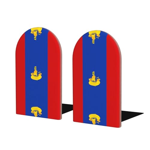 Flagge von Kostroma Buchstützen aus Holz - perfekte Buchhalter mit schützender Aufbewahrung für Ihre Bücher, Tagebücher, DVDs und Dokumente Flagge von Kostroma Buchstützen aus Holz - perfekte Buchhalter mit schützender Aufbewahrung für Ihre Bücher, Tagebücher, DVDs und Dokumente von SamLng