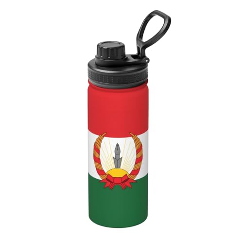 Flagge von Mahabad 530 ml Sport Isolierter Wasserkocher - Wasserflasche für heiße und kalte Getränke, perfekt für Reisen, Wandern, Camping Flagge von Mahabad 530 ml Sport Isolierter Wasserkocher - Wasserflasche für heiße und kalte Getränke, perfekt für Reisen, Wandern, Camping von SamLng