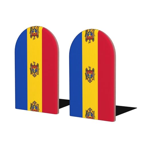 Flagge von Moldawien Holz-Buchstützen - Perfekte Buchhalter mit schützender Aufbewahrung für Ihre Bücher, Tagebücher, DVDs und Dokumente Flagge von Moldawien Holz-Buchstützen - Perfekte Buchhalter mit schützender Aufbewahrung für Ihre Bücher, Tagebücher, DVDs und Dokumente von SamLng