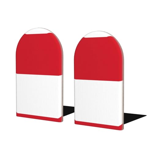 Flagge von Monaco Buchstützen aus Holz - perfekte Buchhalter mit schützender Aufbewahrung für Ihre Bücher, Tagebücher, DVDs und Dokumente Flagge von Monaco Buchstützen aus Holz - perfekte Buchhalter mit schützender Aufbewahrung für Ihre Bücher, Tagebücher, DVDs und Dokumente von SamLng