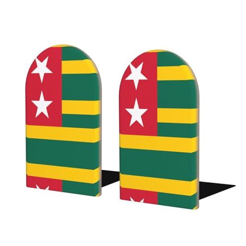 Flagge von Togo Buchstützen aus Holz - perfekte Buchhalter mit schützender Aufbewahrung für Ihre Bücher, Tagebücher, DVDs und Dokumente Flagge von Togo Buchstützen aus Holz - perfekte Buchhalter mit schützender Aufbewahrung für Ihre Bücher, Tagebücher, DVDs und Dokumente von SamLng