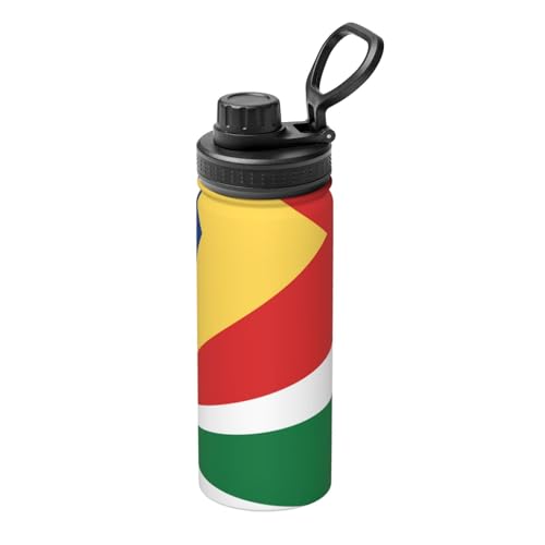 Isolierter Wasserkocher mit Flagge der Seychellen, 530 ml, Wasserflasche für heiße und kalte Getränke, perfekt für Reisen, Wandern, Camping Isolierter Wasserkocher mit Flagge der Seychellen, 530 ml, Wasserflasche für heiße und kalte Getränke, perfekt für Reisen, Wandern, Camping von SamLng
