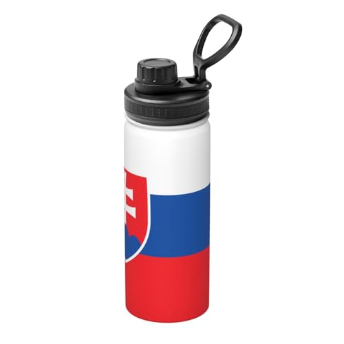 Isolierter Wasserkocher mit Flagge der Slowakei, 530 ml, Wasserflasche für heiße und kalte Getränke, perfekt für Reisen, Wandern, Camping Isolierter Wasserkocher mit Flagge der Slowakei, 530 ml, Wasserflasche für heiße und kalte Getränke, perfekt für Reisen, Wandern, Camping von SamLng