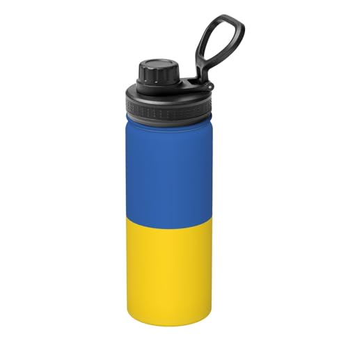 Isolierter Wasserkocher mit Flagge der Ukraine, 530 ml, Wasserflasche für heiße und kalte Getränke, perfekt für Reisen, Wandern, Camping Isolierter Wasserkocher mit Flagge der Ukraine, 530 ml, Wasserflasche für heiße und kalte Getränke, perfekt für Reisen, Wandern, Camping von SamLng