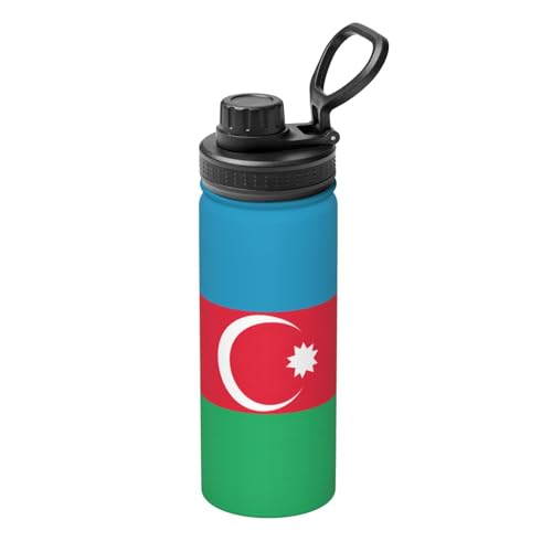 Isolierter Wasserkocher mit Flagge von Aserbaidschan, 530 ml, Wasserflasche für heiße und kalte Getränke, perfekt für Reisen, Wandern, Camping Isolierter Wasserkocher mit Flagge von Aserbaidschan, 530 ml, Wasserflasche für heiße und kalte Getränke, perfekt für Reisen, Wandern, Camping von SamLng