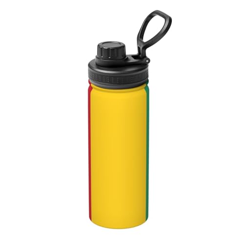 Isolierter Wasserkocher mit Flagge von Guinea, 530 ml, Wasserflasche für heiße und kalte Getränke, perfekt für Reisen, Wandern, Camping von SamLng