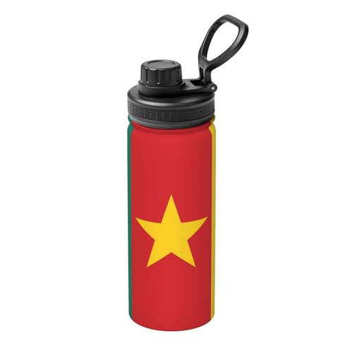 Isolierter Wasserkocher mit Flagge von Kamerun, 530 ml, Wasserflasche für heiße und kalte Getränke, perfekt für Reisen, Wandern, Camping Isolierter Wasserkocher mit Flagge von Kamerun, 530 ml, Wasserflasche für heiße und kalte Getränke, perfekt für Reisen, Wandern, Camping von SamLng