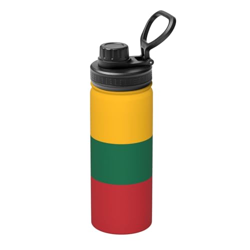 Isolierter Wasserkocher mit Flagge von Litauen, 530 ml, Wasserflasche für heiße und kalte Getränke, perfekt für Reisen, Wandern, Camping Isolierter Wasserkocher mit Flagge von Litauen, 530 ml, Wasserflasche für heiße und kalte Getränke, perfekt für Reisen, Wandern, Camping von SamLng