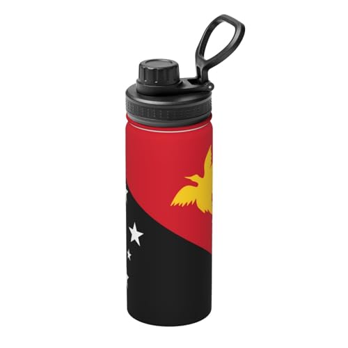 Isolierter Wasserkocher mit Flagge von Papua-Neuguinea, 530 ml, Wasserflasche für heiße und kalte Getränke, perfekt für Reisen, Wandern, Camping Isolierter Wasserkocher mit Flagge von Papua-Neuguinea, 530 ml, Wasserflasche für heiße und kalte Getränke, perfekt für Reisen, Wandern, Camping von SamLng
