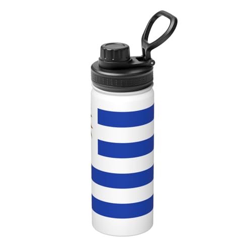 Isolierter Wasserkocher mit Flagge von Uruguay, 530 ml, Wasserflasche für heiße und kalte Getränke, perfekt für Reisen, Wandern, Camping Isolierter Wasserkocher mit Flagge von Uruguay, 530 ml, Wasserflasche für heiße und kalte Getränke, perfekt für Reisen, Wandern, Camping von SamLng